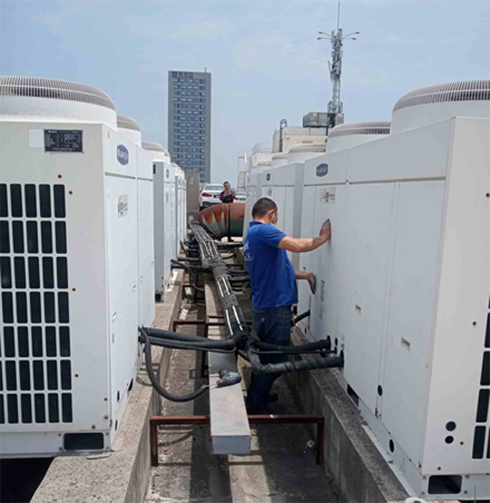 长白中央空调制热和不制冷系统维修方法